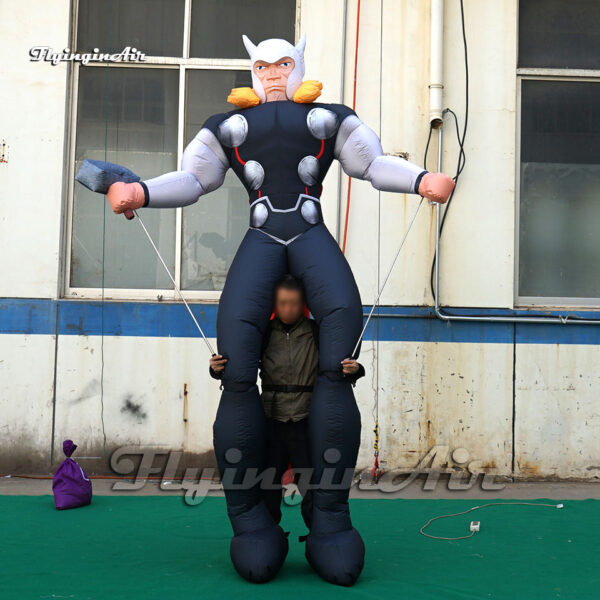 walking inflatable magneto puppet superhero figure model