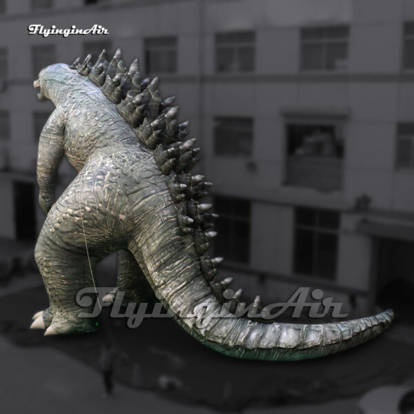 large inflatable godzilla model