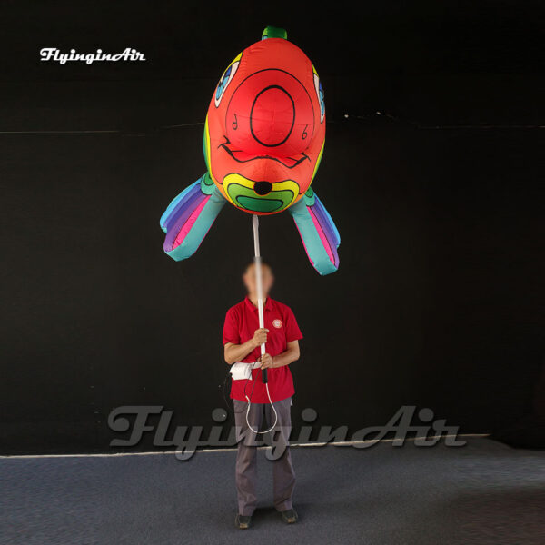 parade colorful inflatable cartoon fish puppet