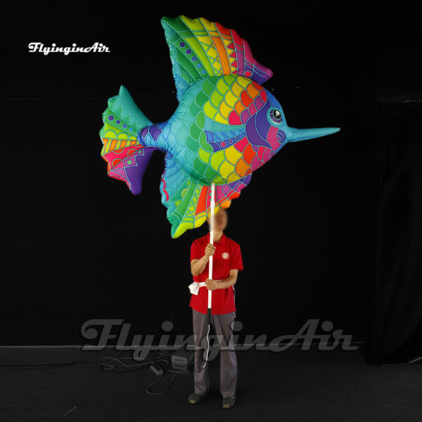 parade puppet colorful inflatable fish balloon