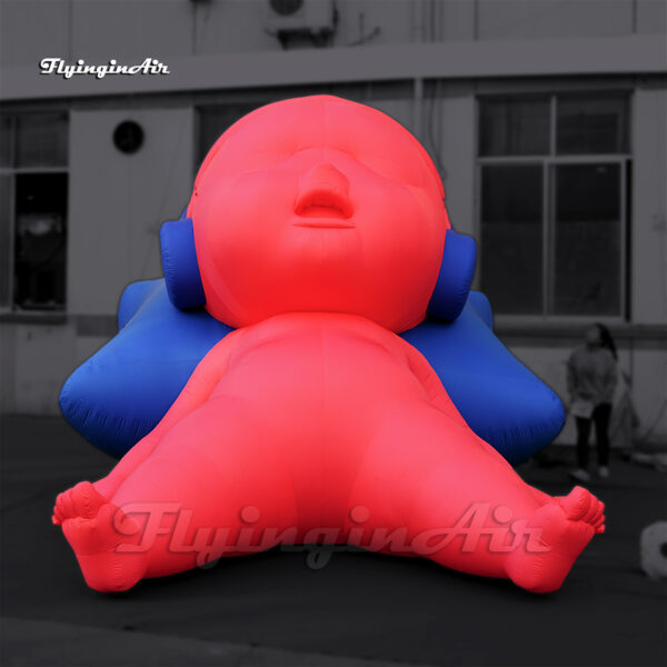 pink giant inflatable doll sleeping baby