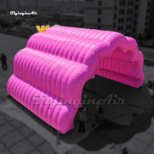 pink large inflatable stage cover tent advertising tunnel