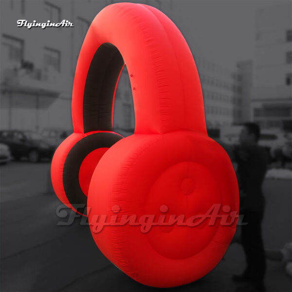 large red inflatable headset