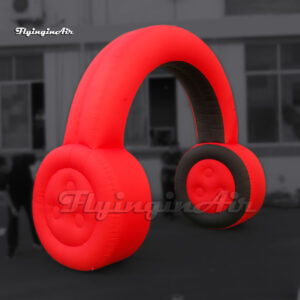 large red inflatable headphone model