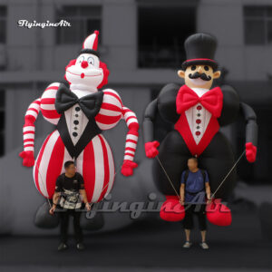 circus parade controlled inflatable clown puppet