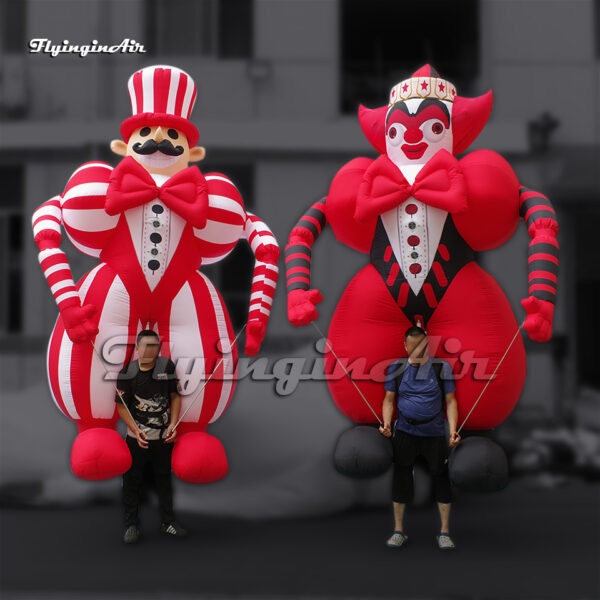 parade moveable inflatable clown puppet