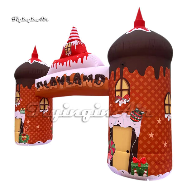 christmas inflatable entrance door