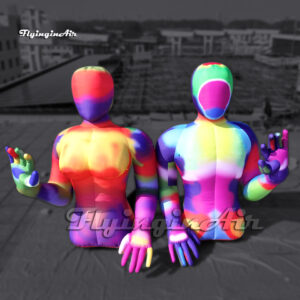 colorful giant dummy inflatable mannequin