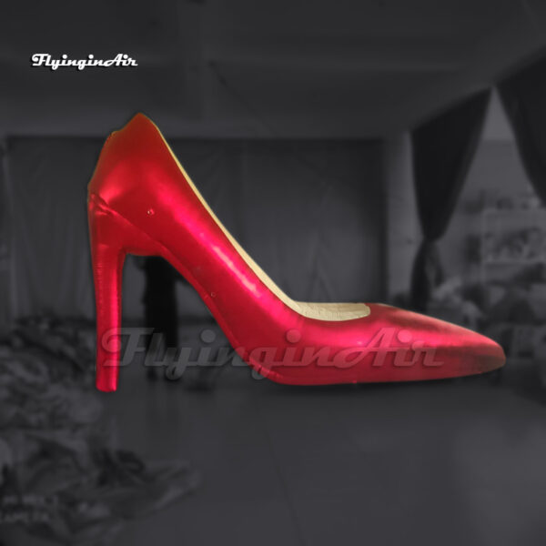 red inflatable high-heeled shoe stiletto model