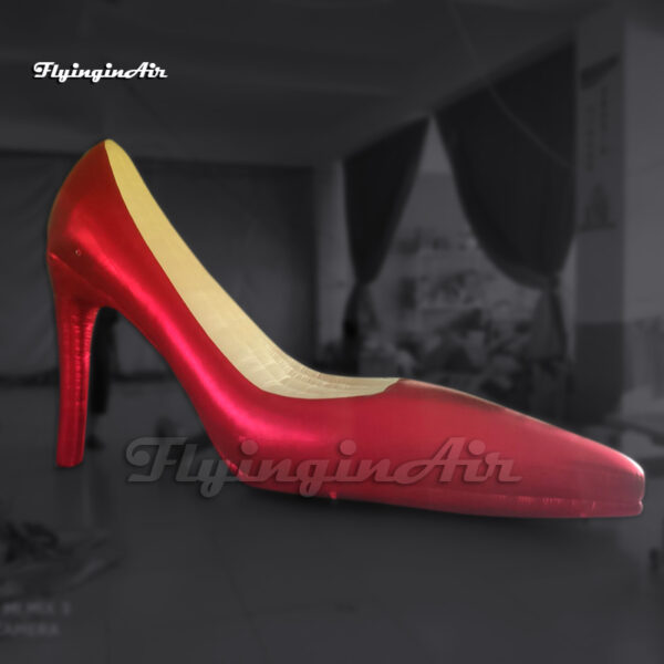 red inflatable high-heeled shoe model