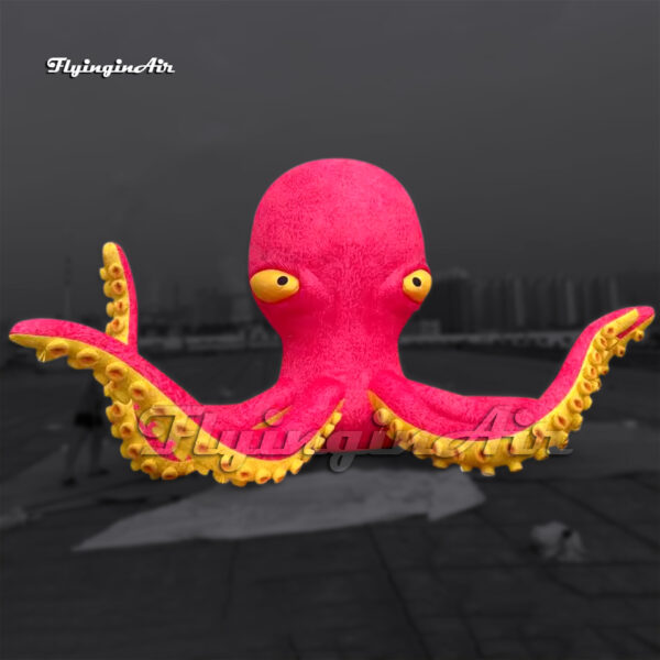 pink giant inflatable octopus sea animal model