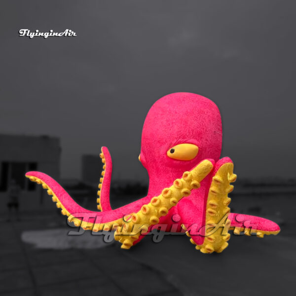 pink giant inflatable octopus