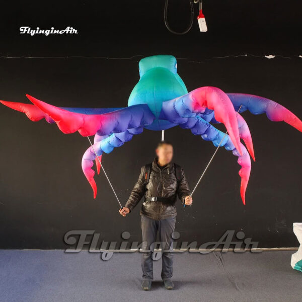 parade performance walking inflatable octopus puppet