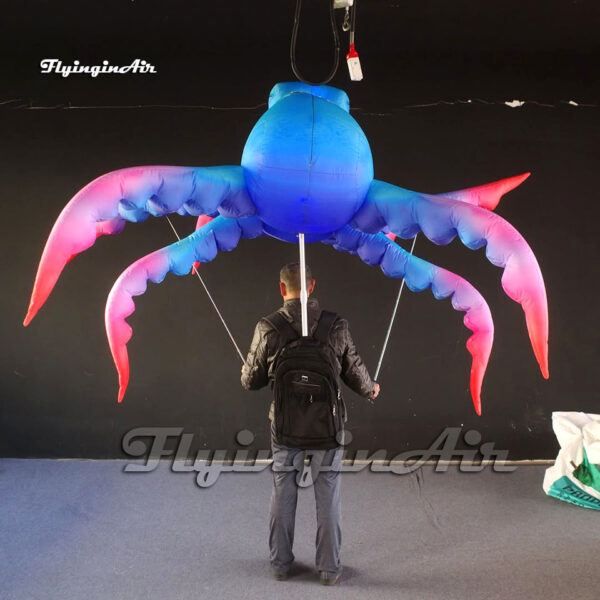 colorful holding inflatable cartoon sea octopus puppet