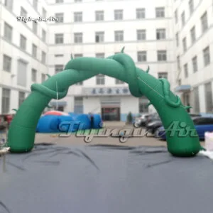 10m green inflatable tree trunk entrance gate