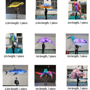 9 Different Kinds of Inflatable Fishes, Controllable Turtles, Inflatable Seahorses and Walking Octopus