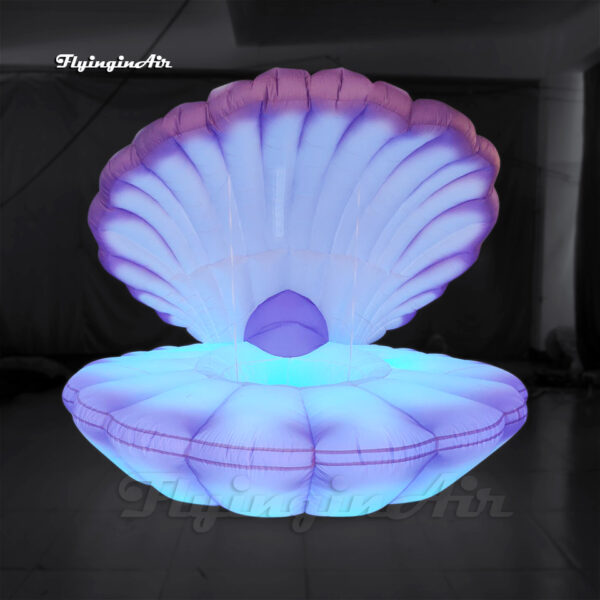 large inflatable clam air blow up mussel shell with led light