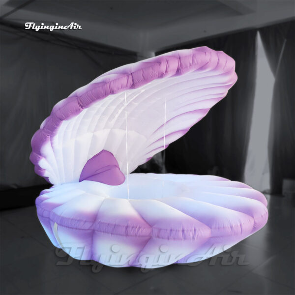 giant inflatable clam with led light