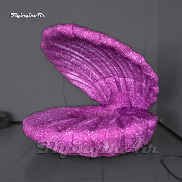 purple large inflatable scallop shell air blow up mussel