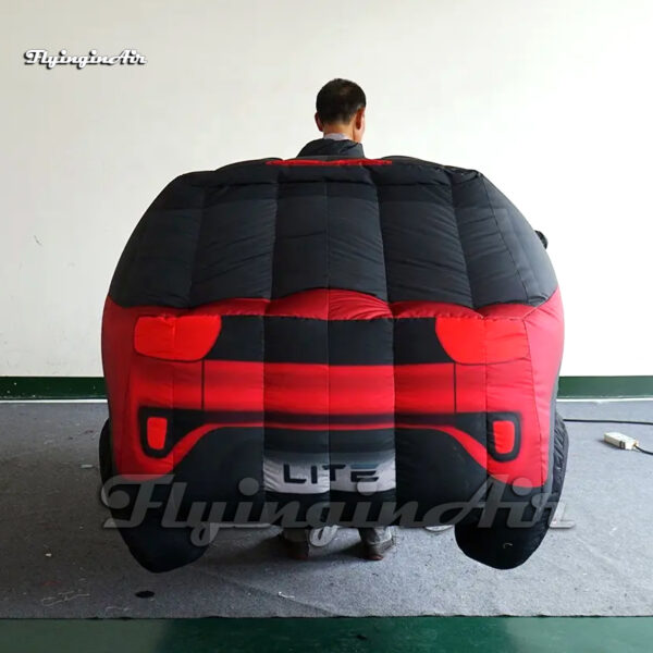 red wearable advertising blow up car costume