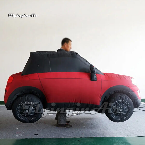 red wearable inflatable car costume