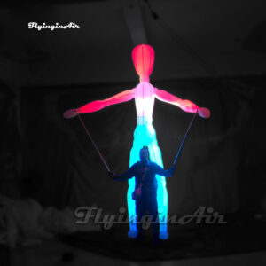 parade performance lighting giant inflatable dummy puppet blow up mannequin suit