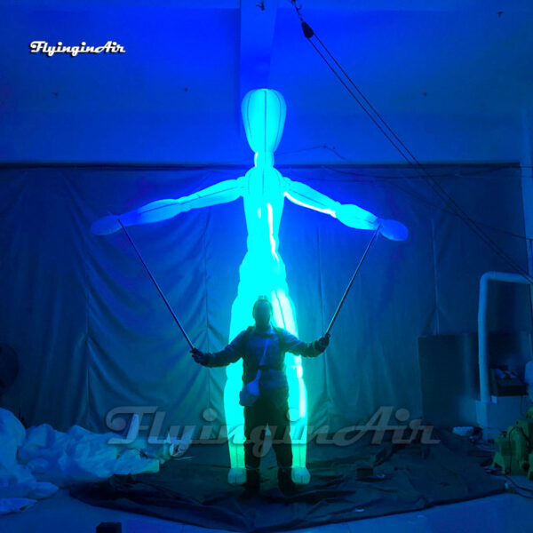 parade performance walking giant inflatable mannequin puppet blow up dummy suit