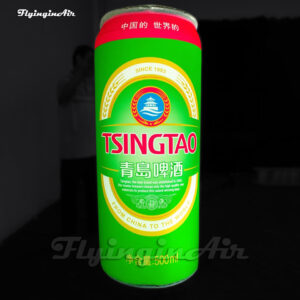 giant advertising inflatable beer cans replica with led light