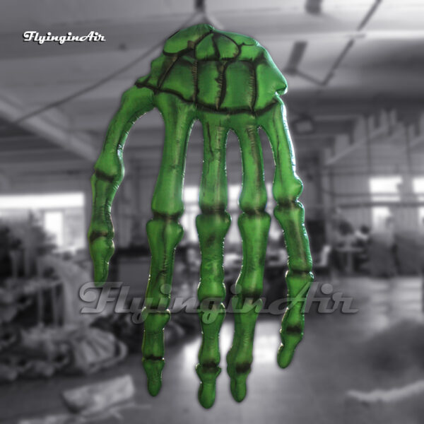 scary hanging green giant inflatable zombie hand