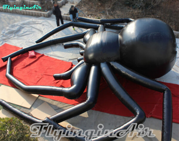 black giant inflatable spider for ground