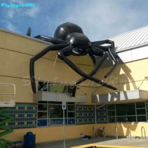 black giant inflatable spider for buiding roof