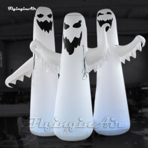 6m outdoor giant inflatable ghost family with led light for halloween decoration