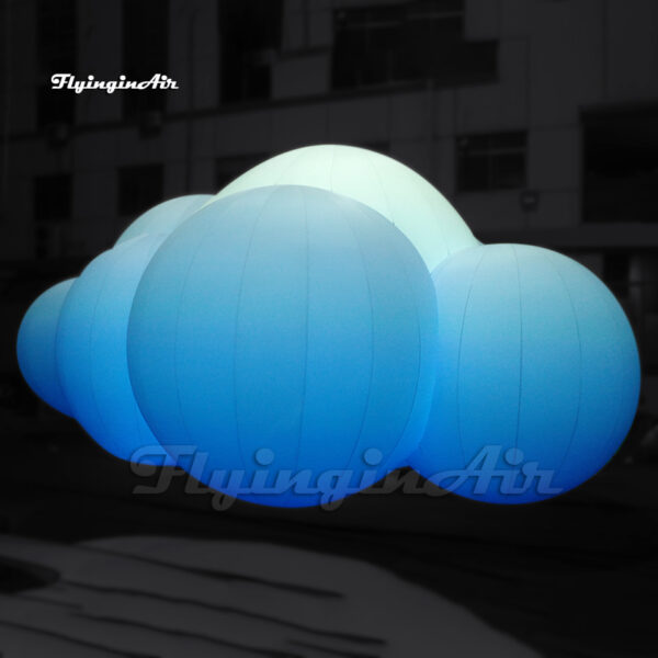 illuminated large inflatable cloud with led light for party decoration