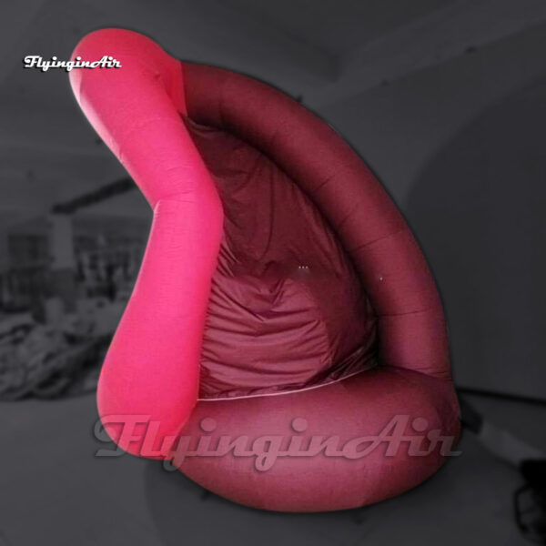 party backdrop pink large inflatable mouth with lips