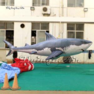 6m length hanging giant inflatable shark sea animall