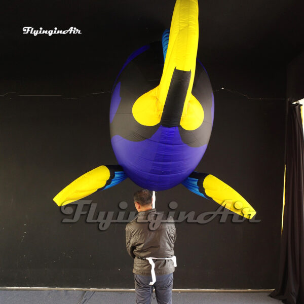 blue inflatable cartoon fish Dory puppet