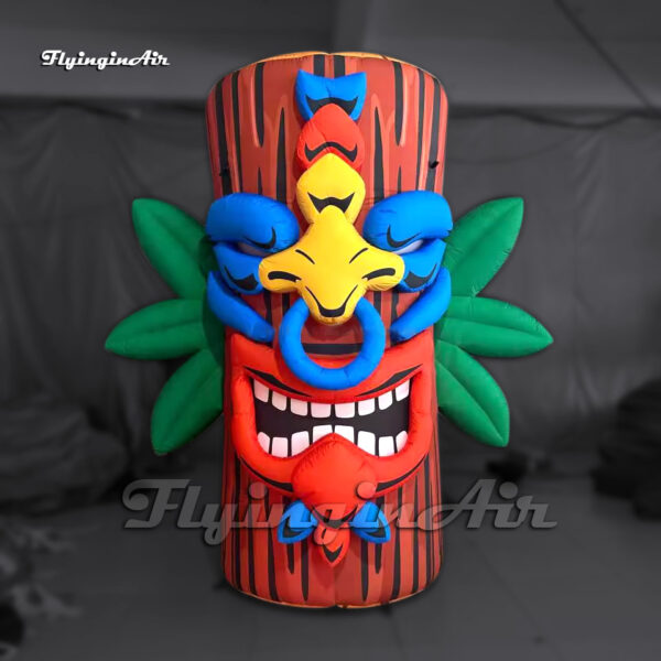 large inflatable tiki statue totem pole replica