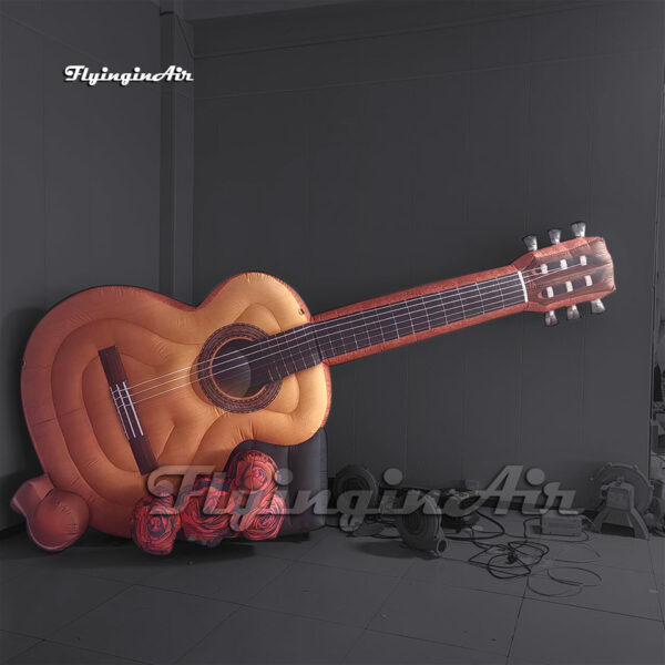 large inflatable guitar model for carnival stage decoration