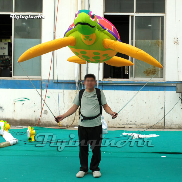 large inflatable sea turtle puppet blow up marine animal balloon for parade show