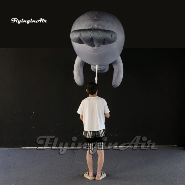 walking giant inflatable manatee puppet parade sea animal model