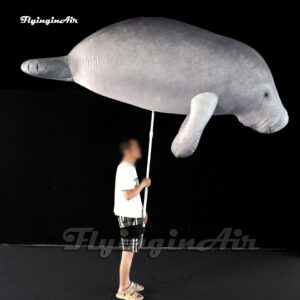 controlled sea animal walking giant inflatable manatee puppet for stage show