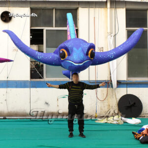 parade puppet controllable inflatable manta ray sea animal balloon
