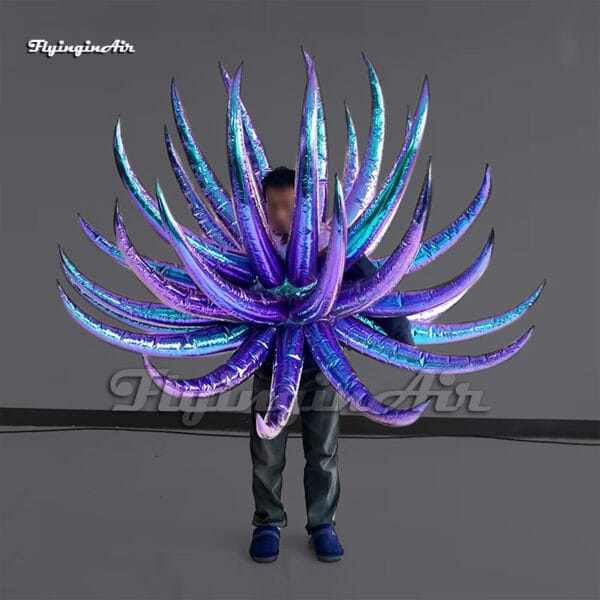 Wearable Inflatable Amazing Shiny Purple Wearable Inflatable Costume Blow Up Fashion Show ...