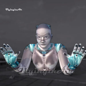 carnival stage backdrop giant inflatable humanoid robot