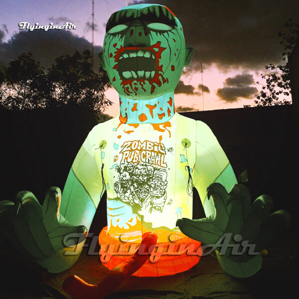 outdoor giant halloween inflatable zombie3