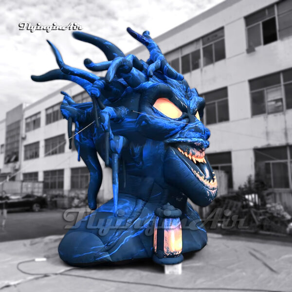 blue giant inflatable halloween monster1