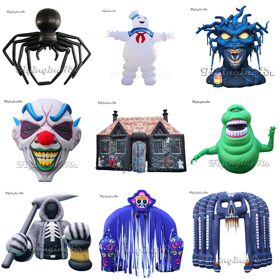 some halloween inflatables