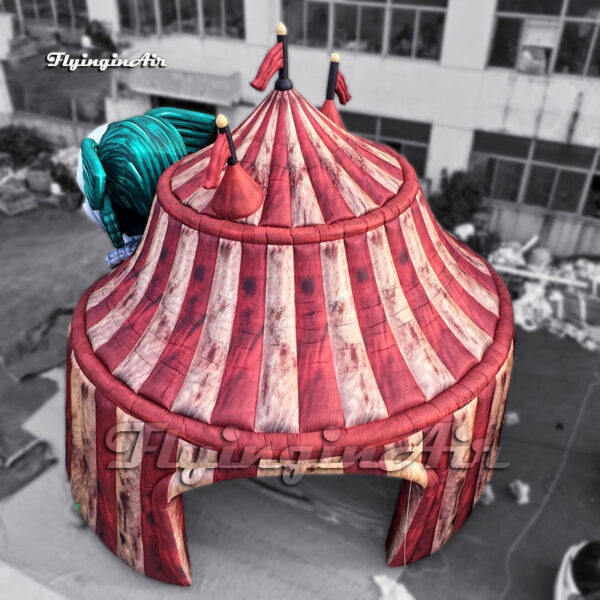 bloody inflatable circus tent with a clown Pennywise head2