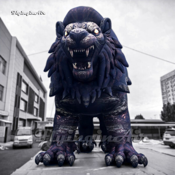 6m High Amazing Halloween Monster Giant Inflatable Lion Ghost For Carnival Stage Decoration