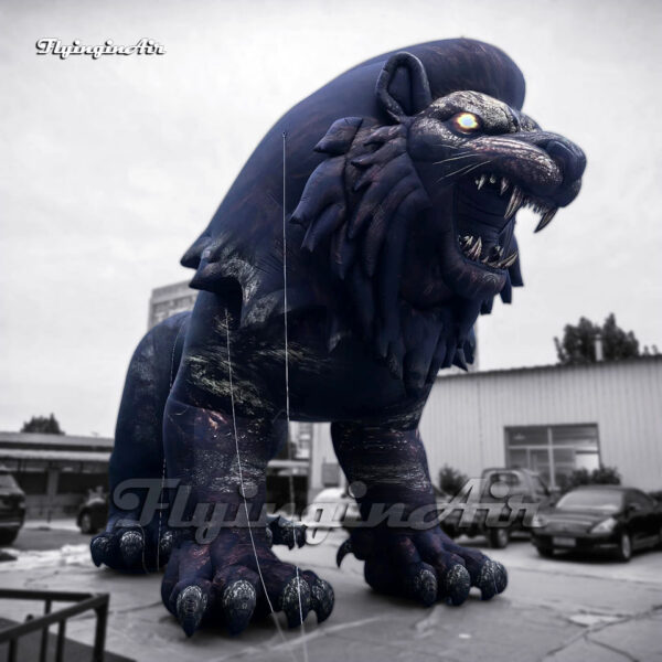 evil giant inflatable lion ghost2